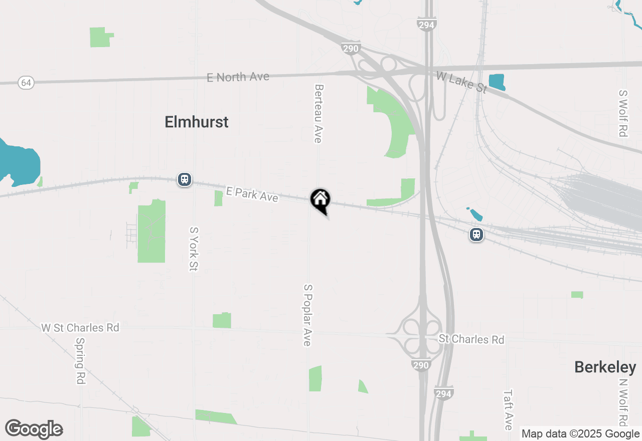 Map of 128 S Linden Avenue, Elmhurst, IL 60126