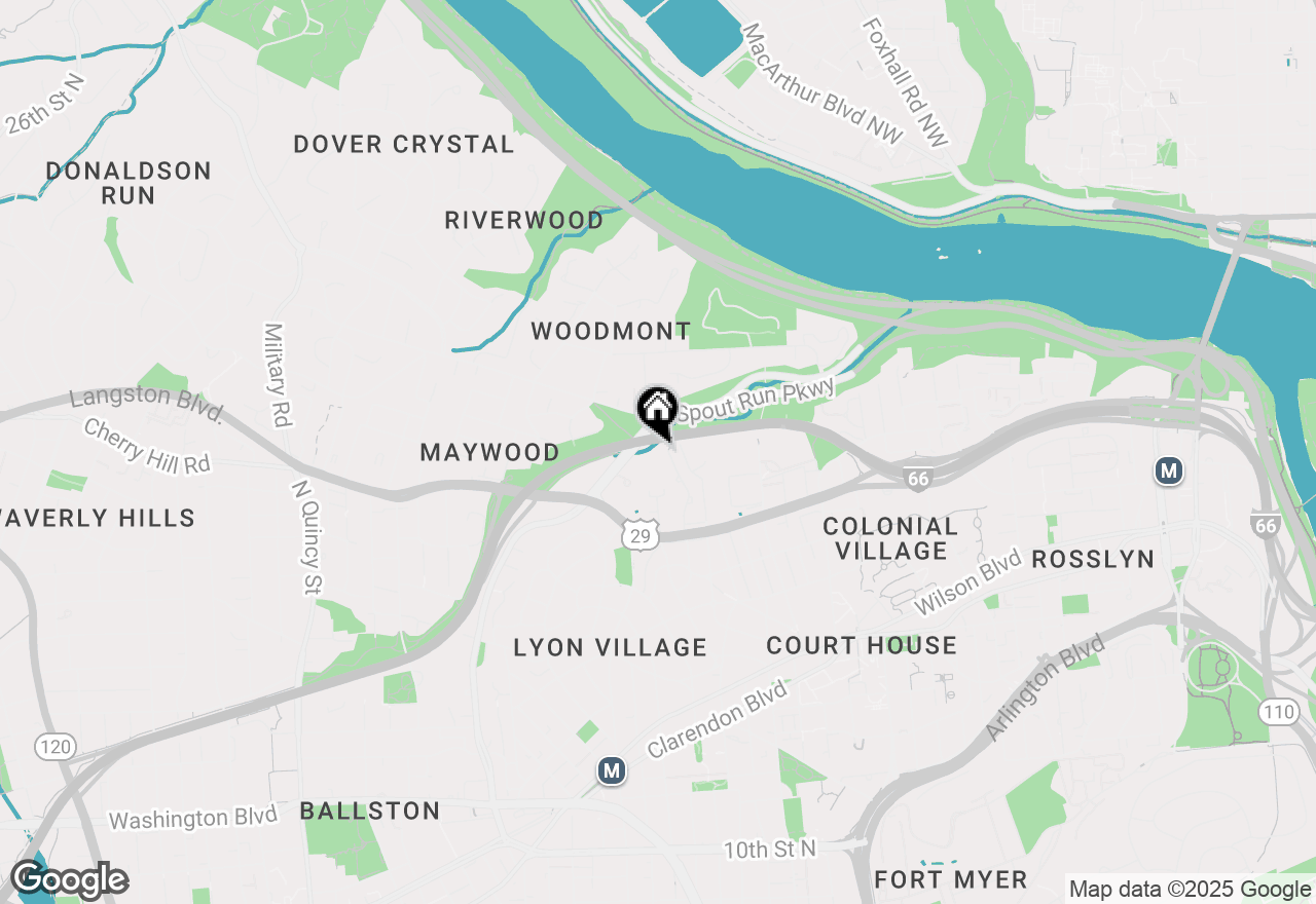 Map of 2050 N Calvert Street #106, Arlington, VA 22201