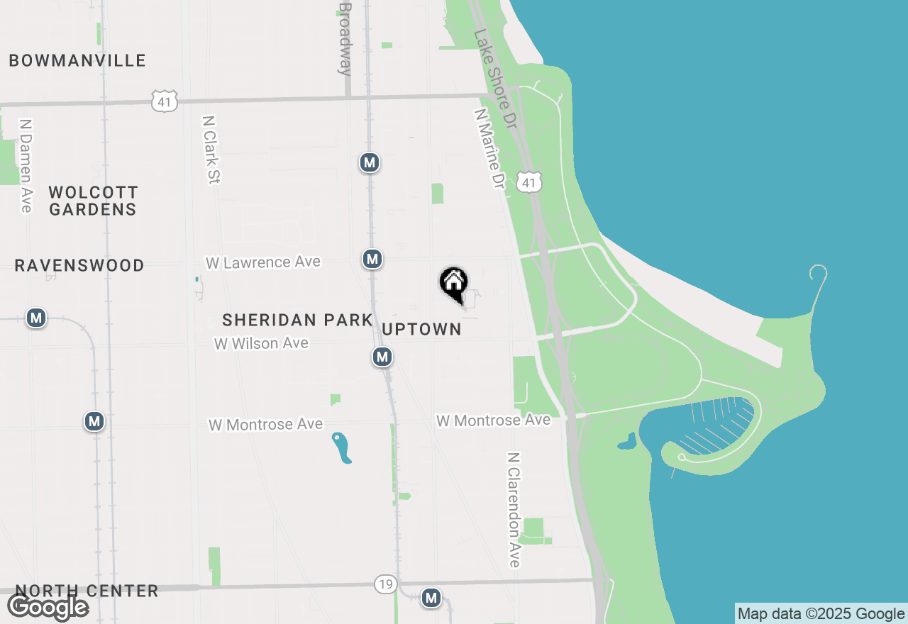 Map of 922 W Eastwood Avenue #309, Chicago, IL 60640