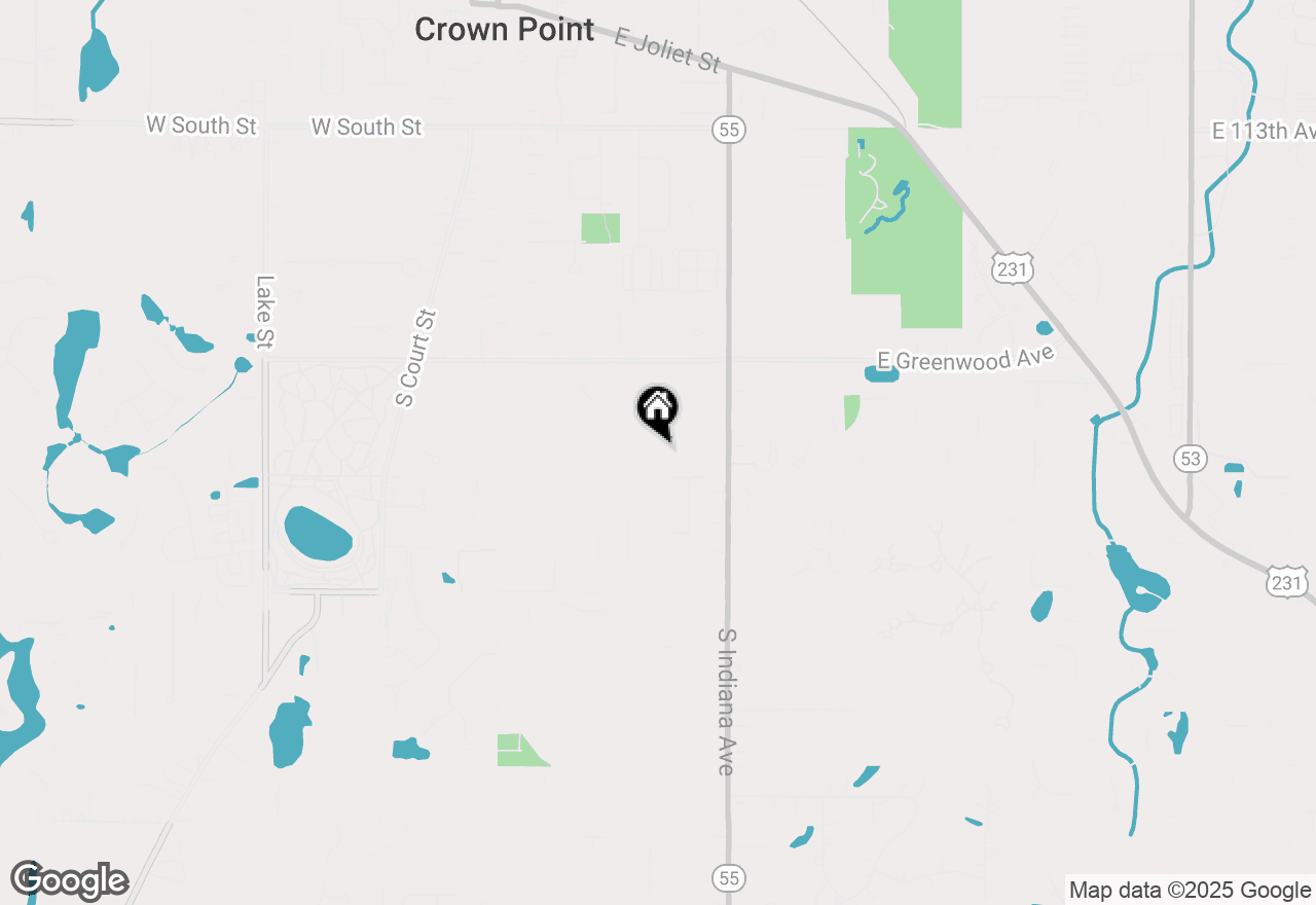 Map of 408 E Elizabeth Drive, Crown Point, IN 46307