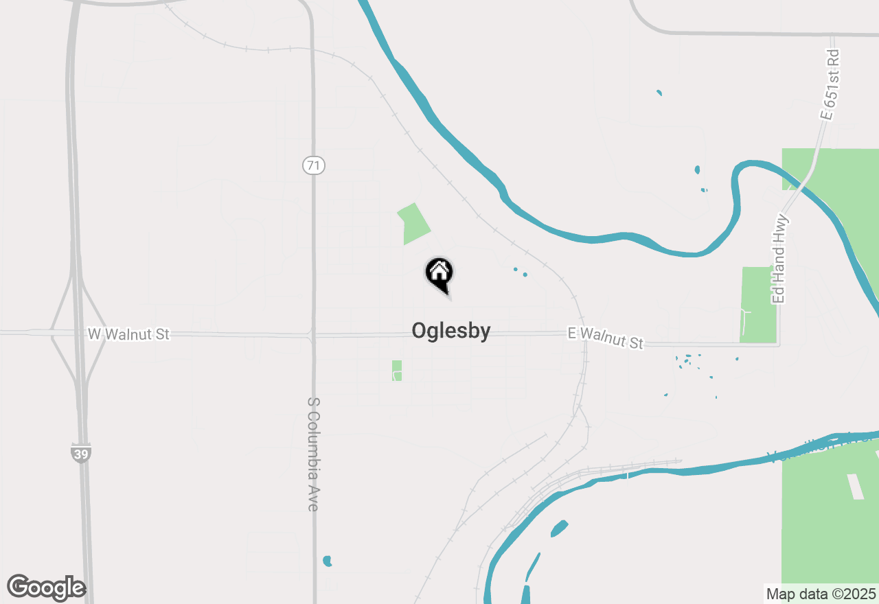 Map of 122 E Florence Street, Oglesby, IL 61348