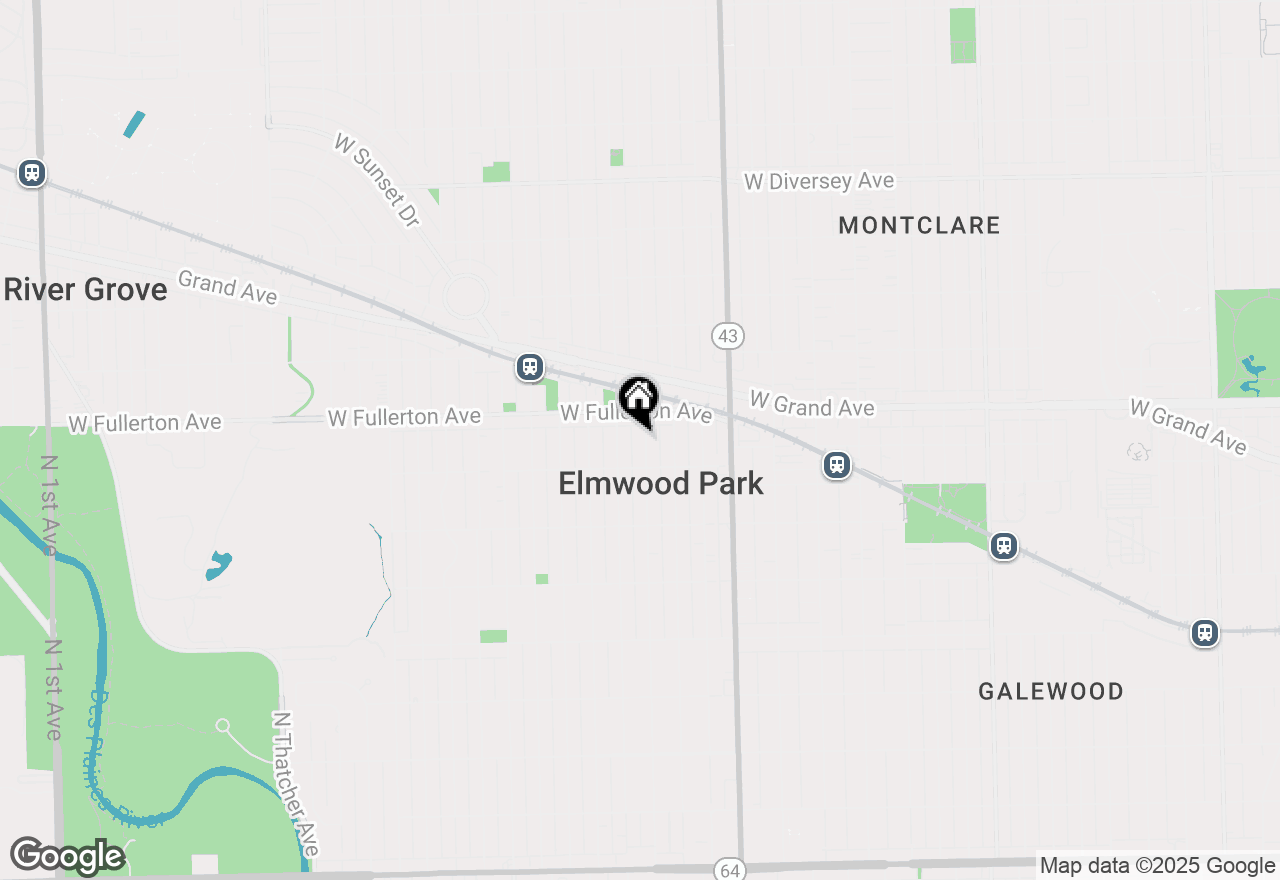 Map of 2320 N 73rd Court, Elmwood Park, IL 60707