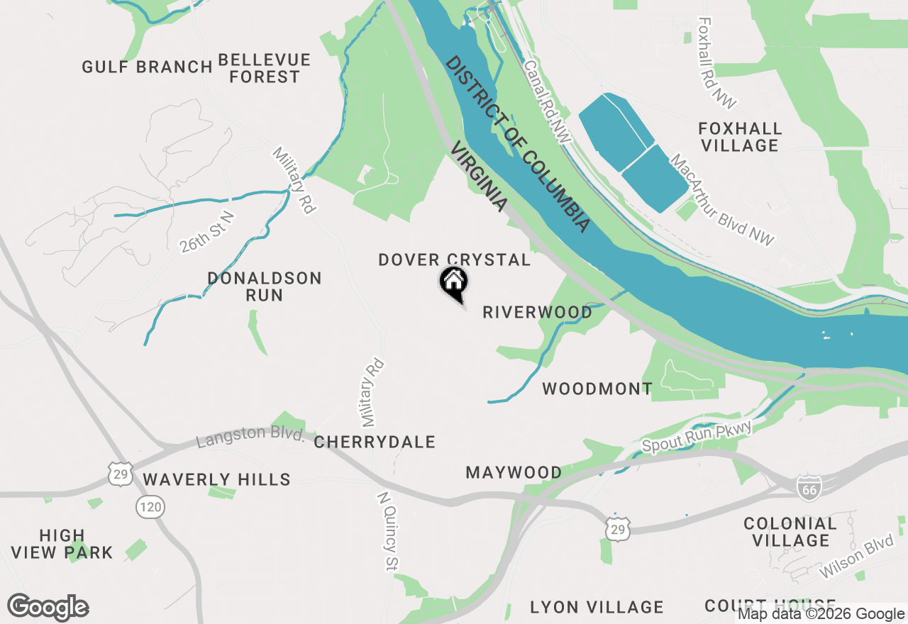 Map of 2509 Quincy Street, Arlington, VA 22207