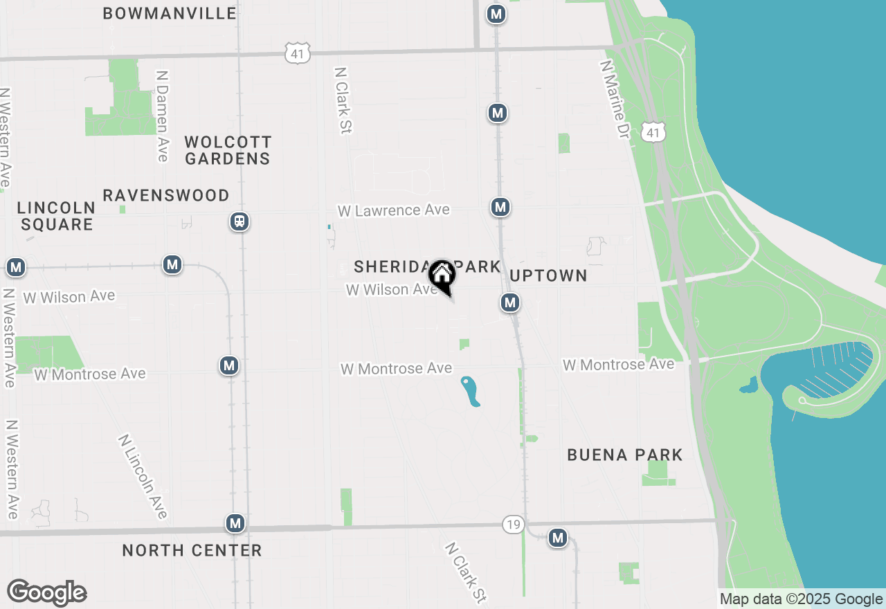 Map of 4541 N Malden Street #3N, Chicago, IL 60640