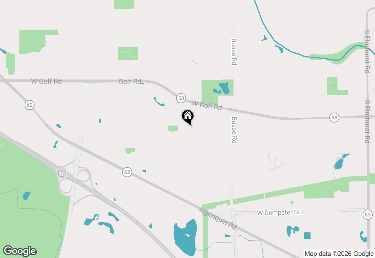 Map of 1820 W Thornwood Lane, Mount Prospect, IL 60056