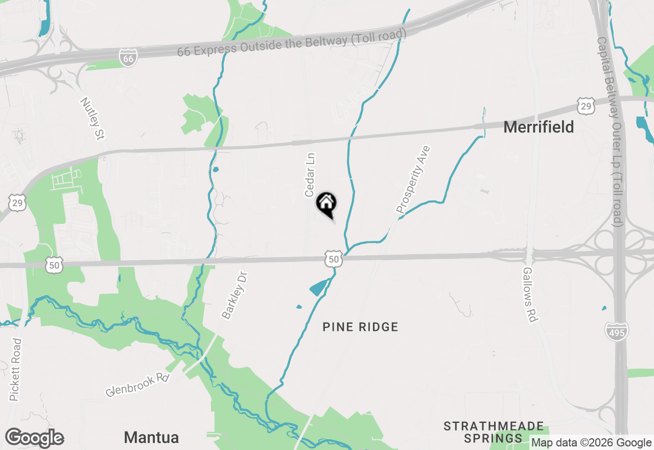 Map of 8607 Cherry Drive, Fairfax, VA 22031
