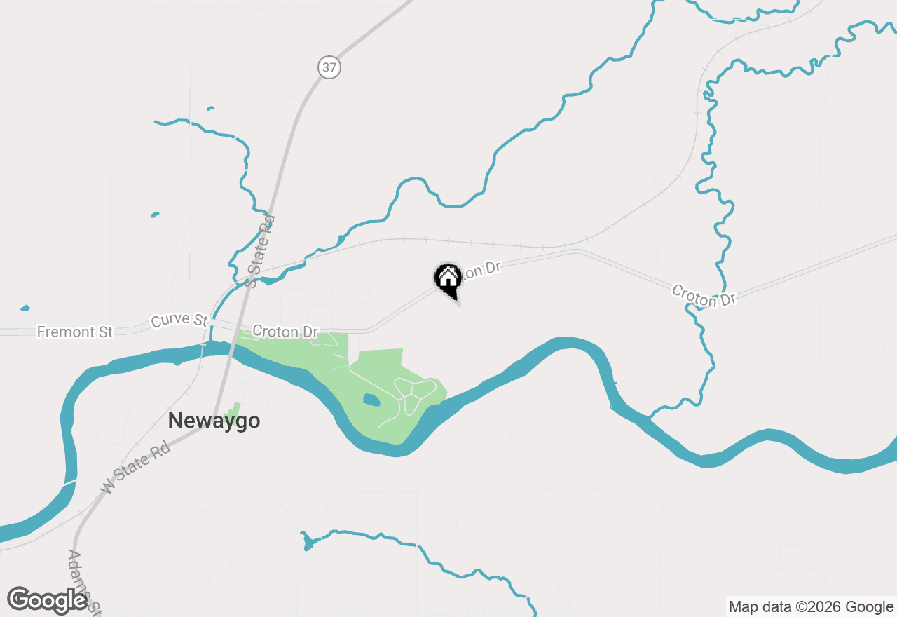 Map of 634 Croton Drive, Newaygo, MI 49337