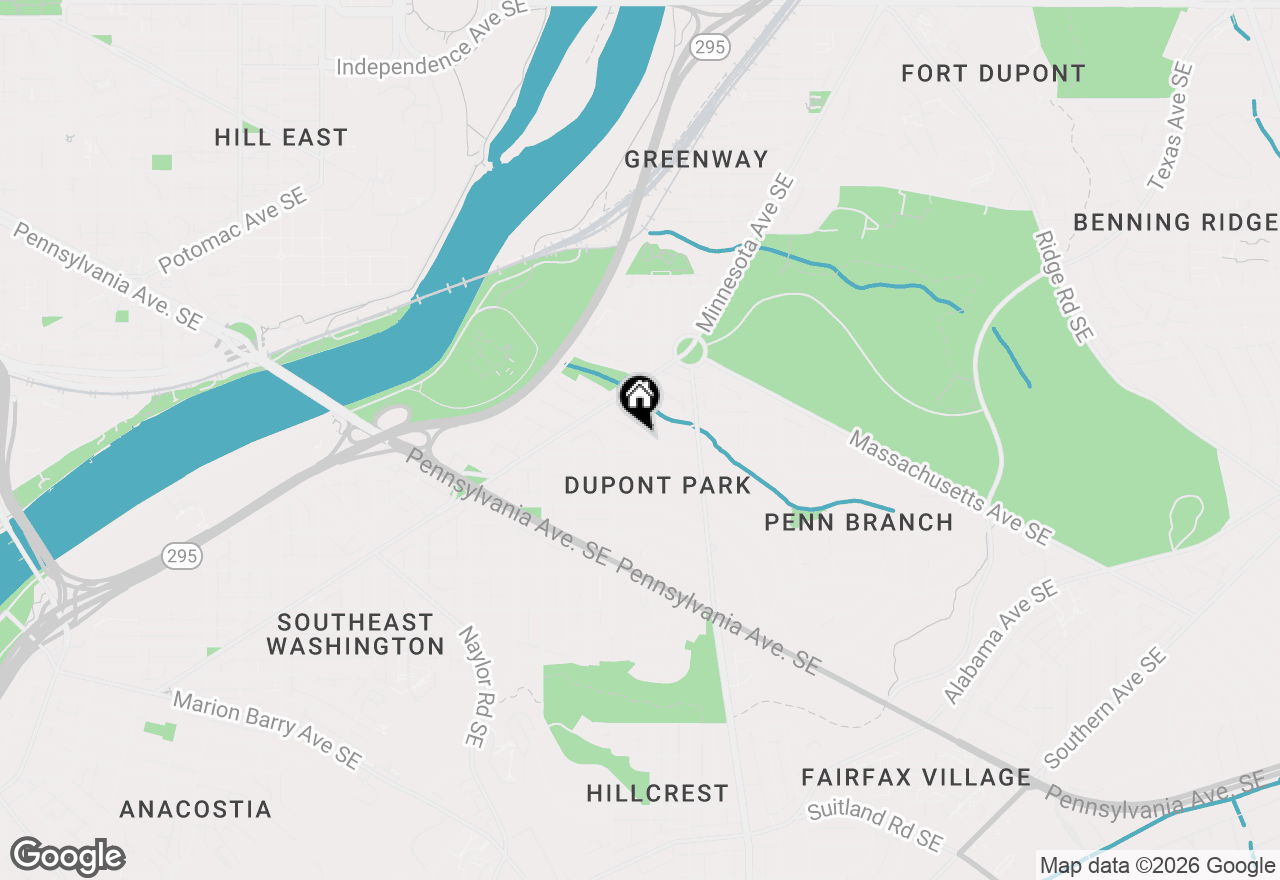 Map of 3024 Nelson Place Se, Washington, DC 20019