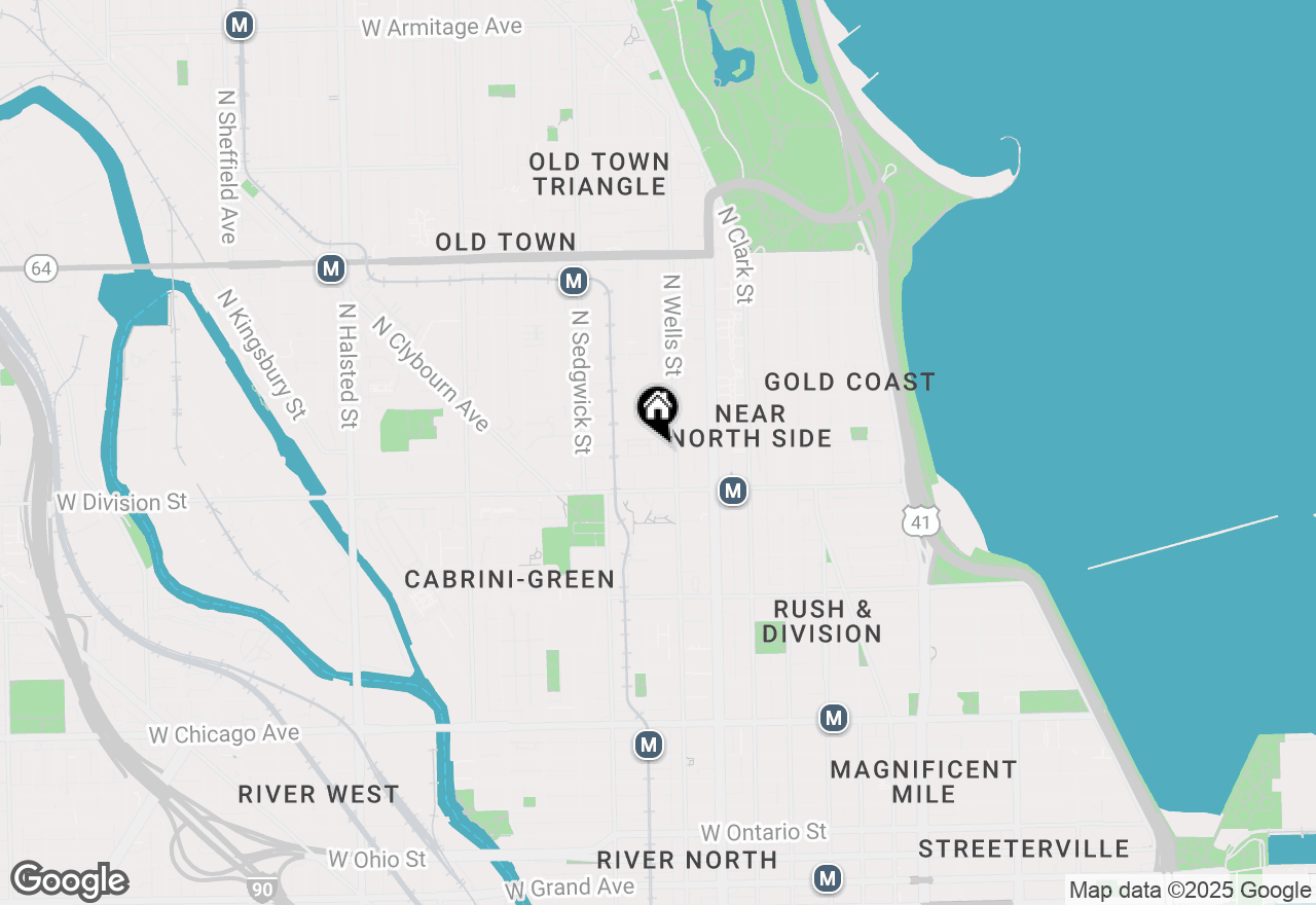 Map of 210 W Scott Street #K, Chicago, IL 60610