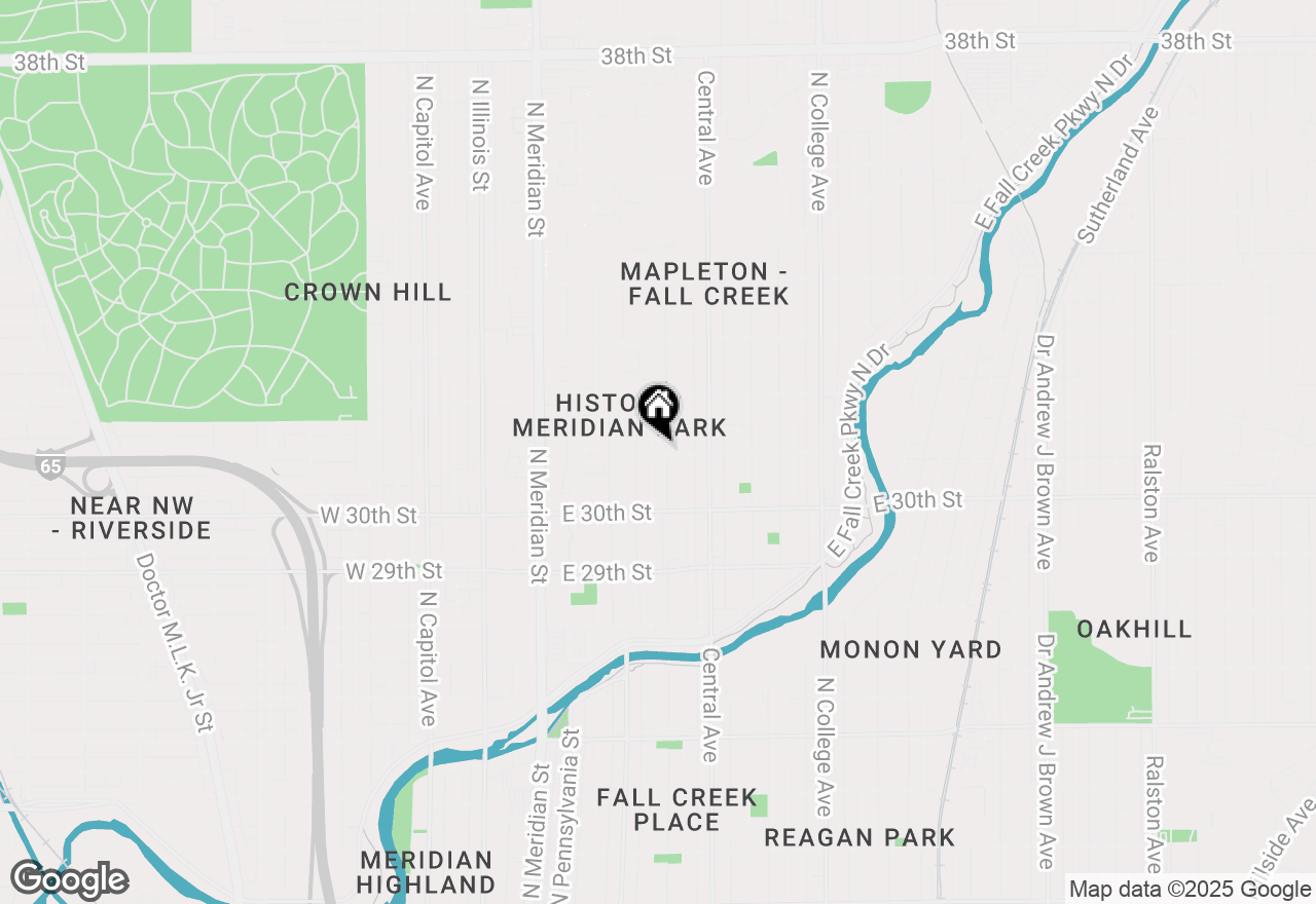 Map of 3101 N Washington Boulevard, Indianapolis, IN 46205