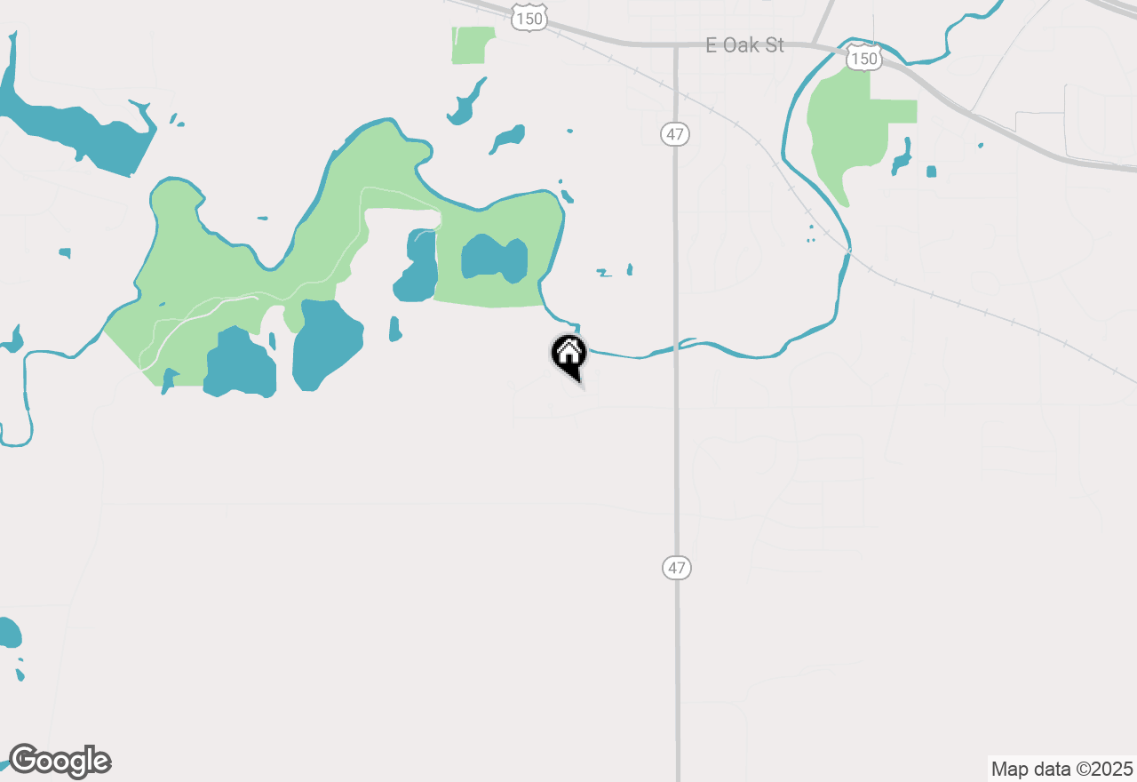 Map of 1511 River Bluff Court, Mahomet, IL 61853