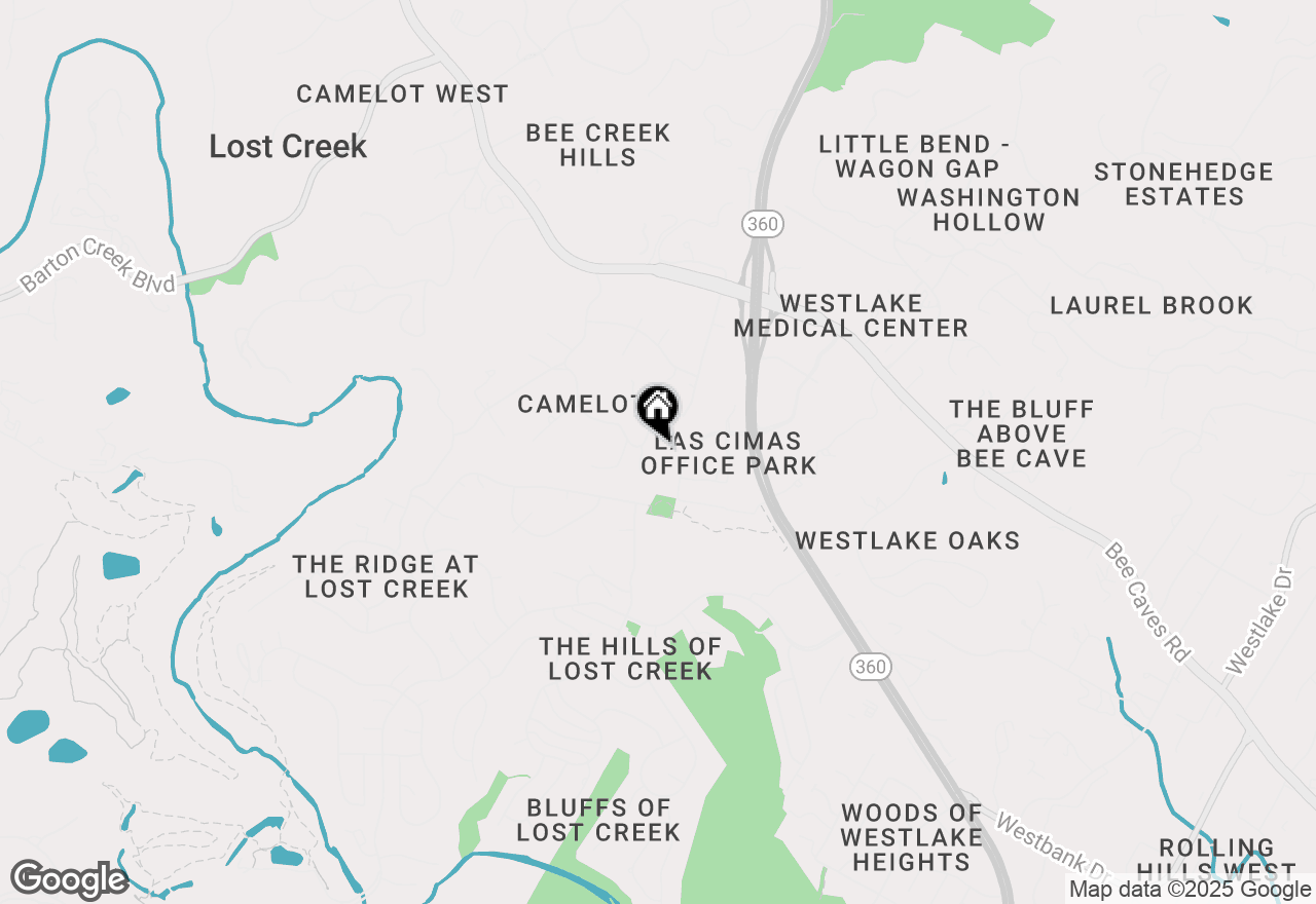 Map of 829B Castle Ridge Rd, Austin, TX 78746