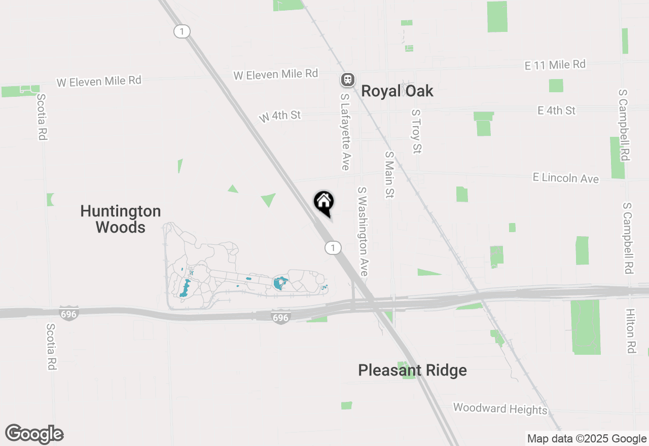 Map of 25600 Woodward Avenue #108, Royal Oak, MI 48067