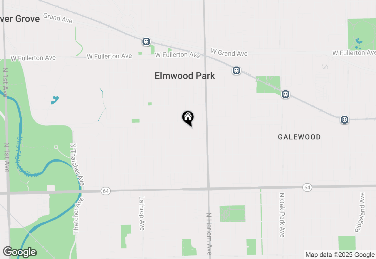 Map of 1922 N 73rd Avenue, Elmwood Park, IL 60707