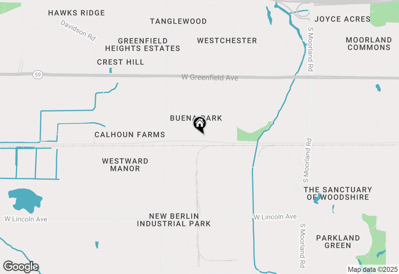 Map of 16801 W Roosevelt Ave, New Berlin, WI 53151