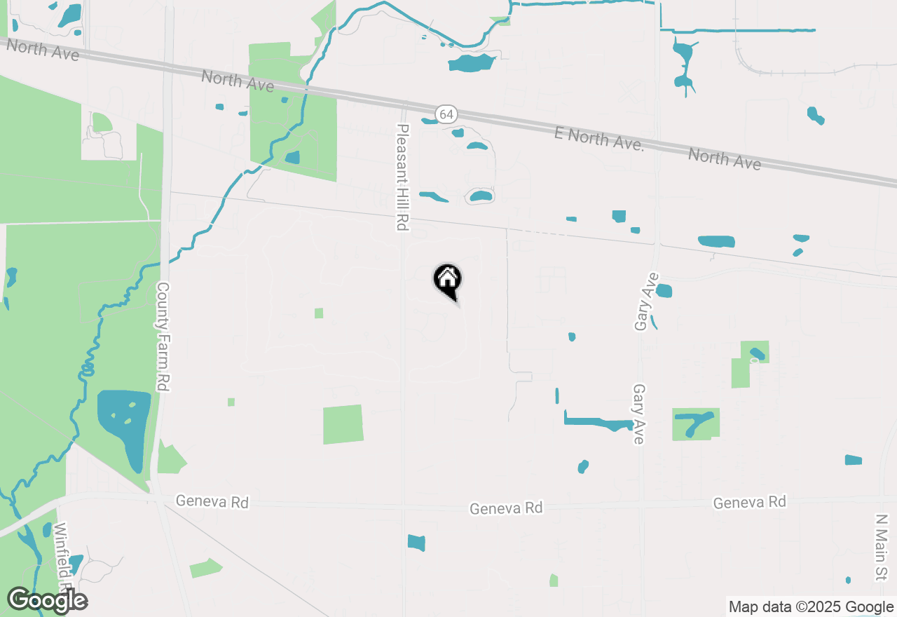 Map of 26W088 Houghton Lane, Winfield, IL 60190