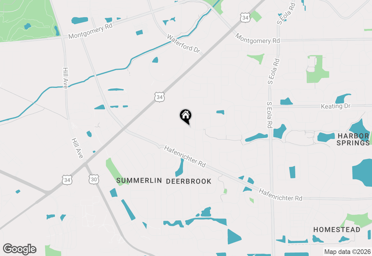 Map of 1870 Keating Drive, Aurora, IL 60503