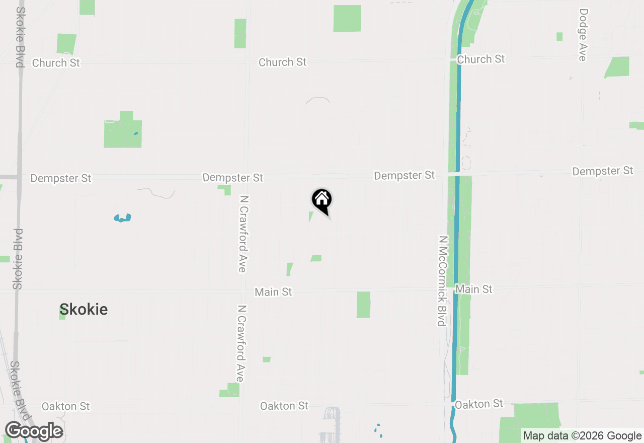 Map of 8631 E Prairie Road, Skokie, IL 60076