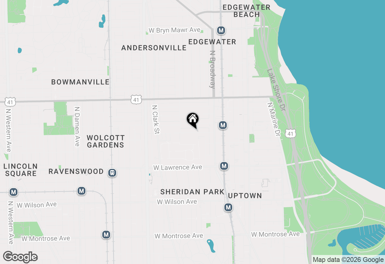 Map of 1314 W Argyle Street #3, Chicago, IL 60640