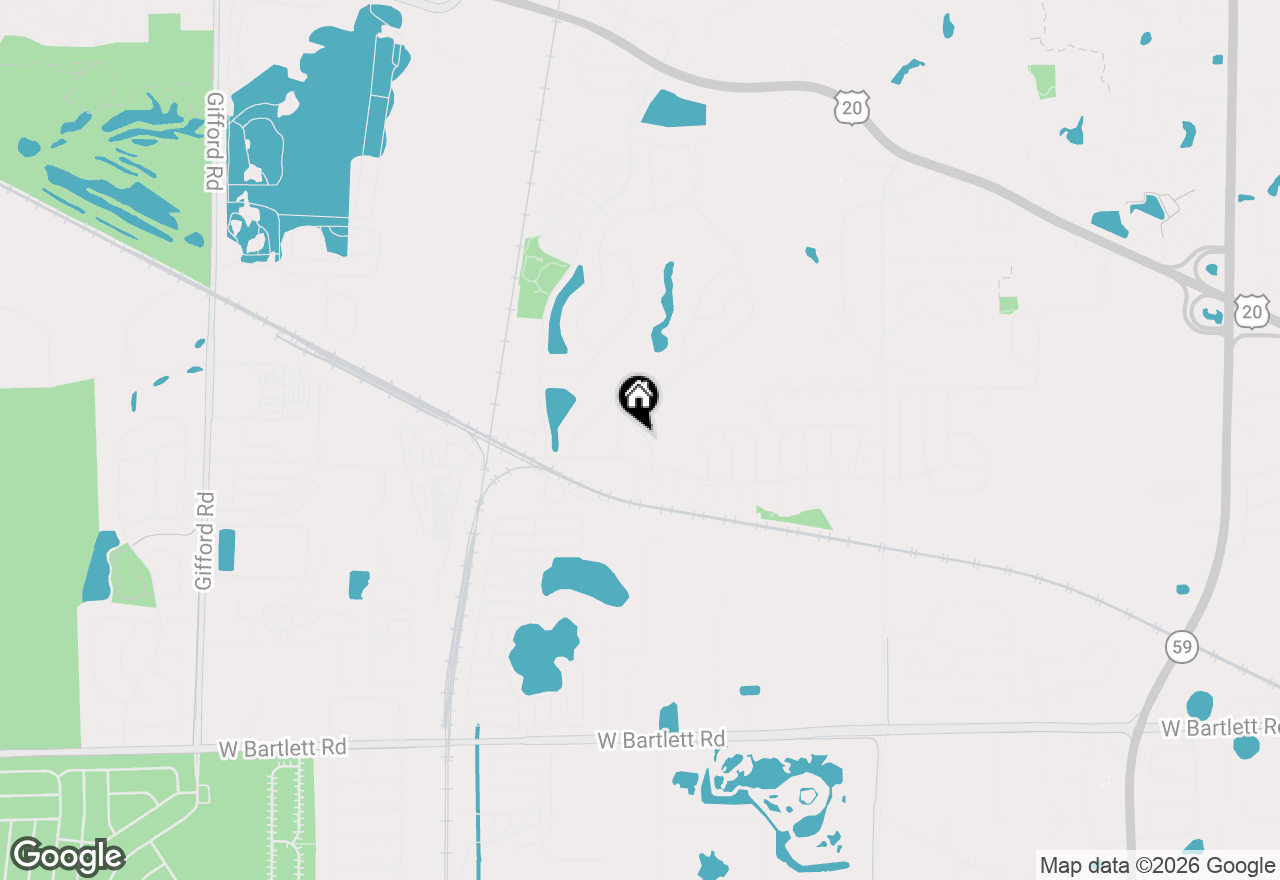 Map of 476 Topaz Lane, Bartlett, IL 60103
