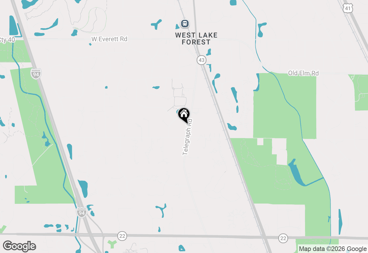Map of 1520 Telegraph Road, Lake Forest, IL 60045