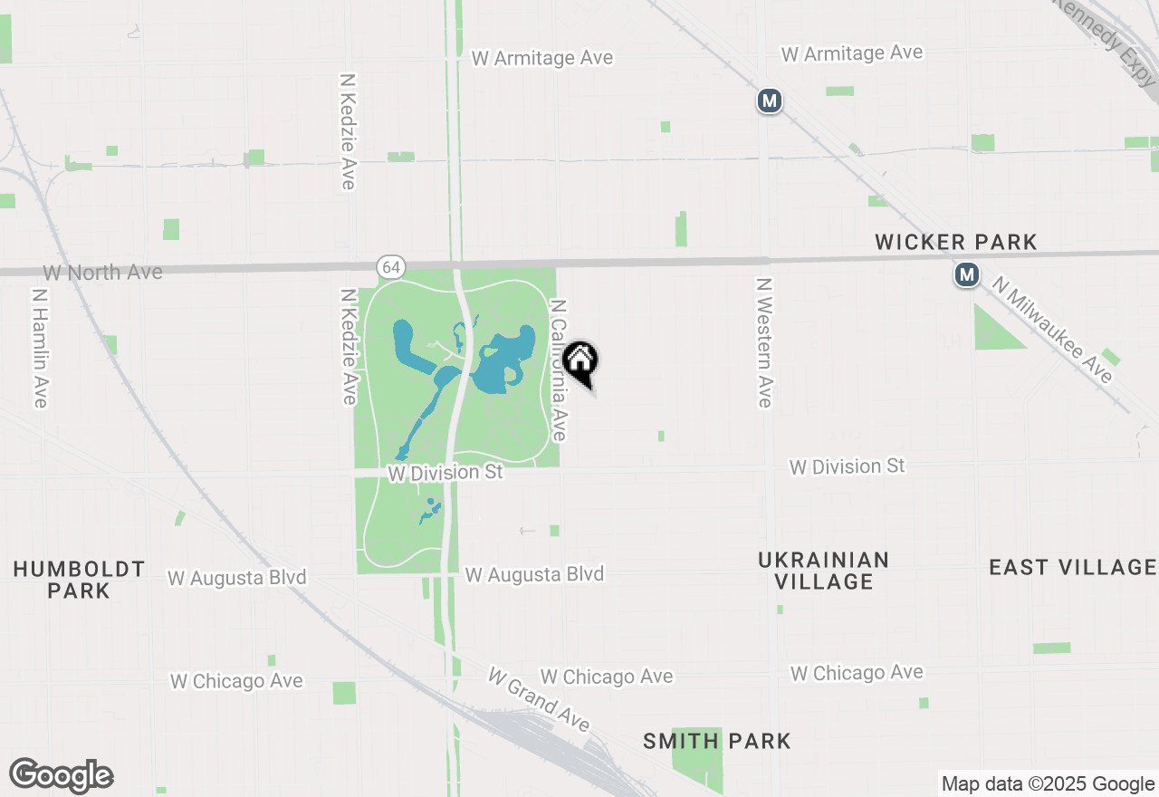 Map of 2737 W Evergreen Avenue #3F, Chicago, IL 60622