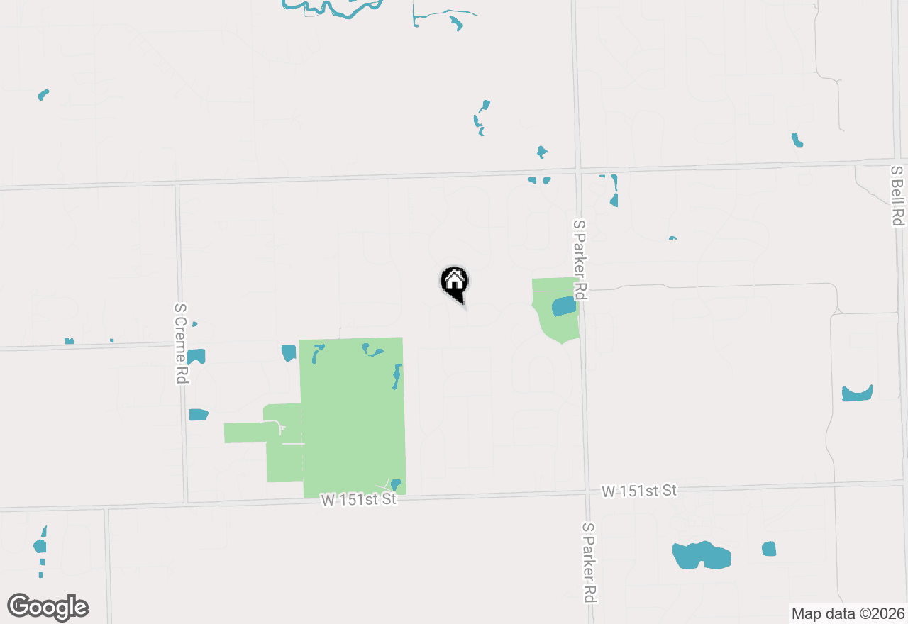 Map of 14627 S Pebble Creek Drive, Homer Glen, IL 60491