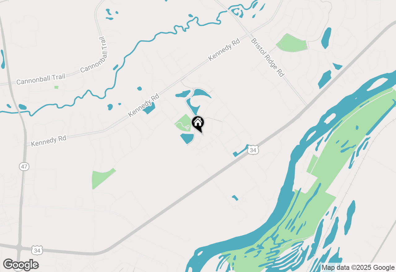 Map of 1439 Crimson Lane, Yorkville, IL 60560