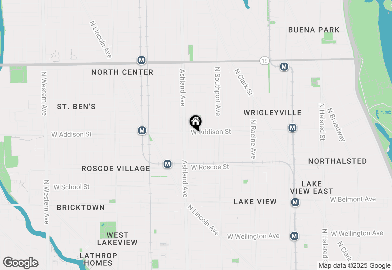 Map of 1519 W Addison Street, Chicago, IL 60613