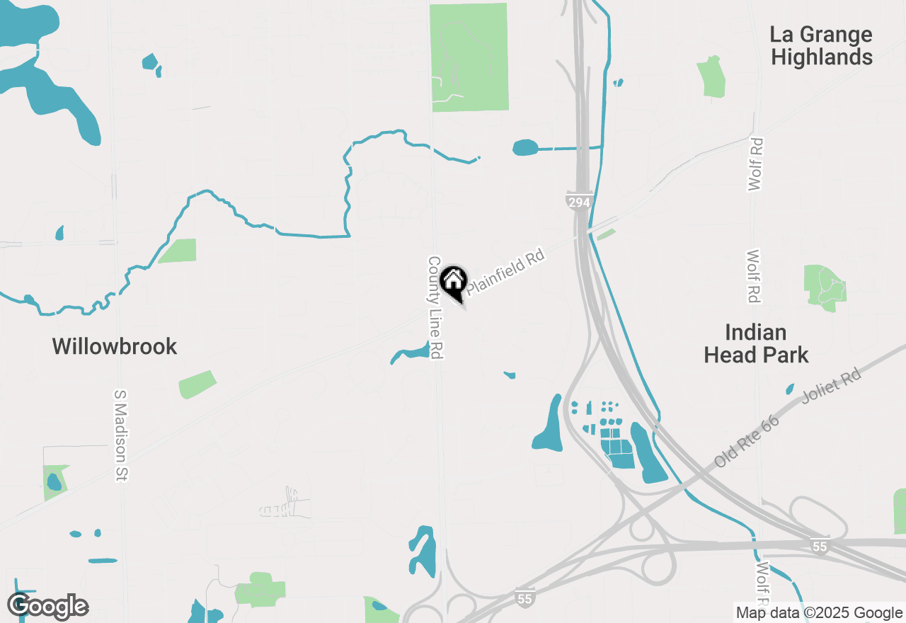 Map of 6501 S County Line Road, Burr Ridge, IL 60527