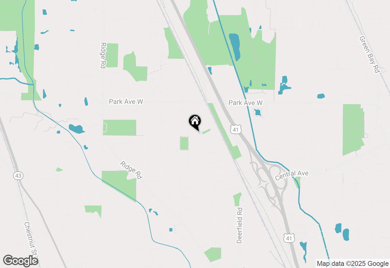 Map of 1812 Sherwood Road, Highland Park, IL 60035