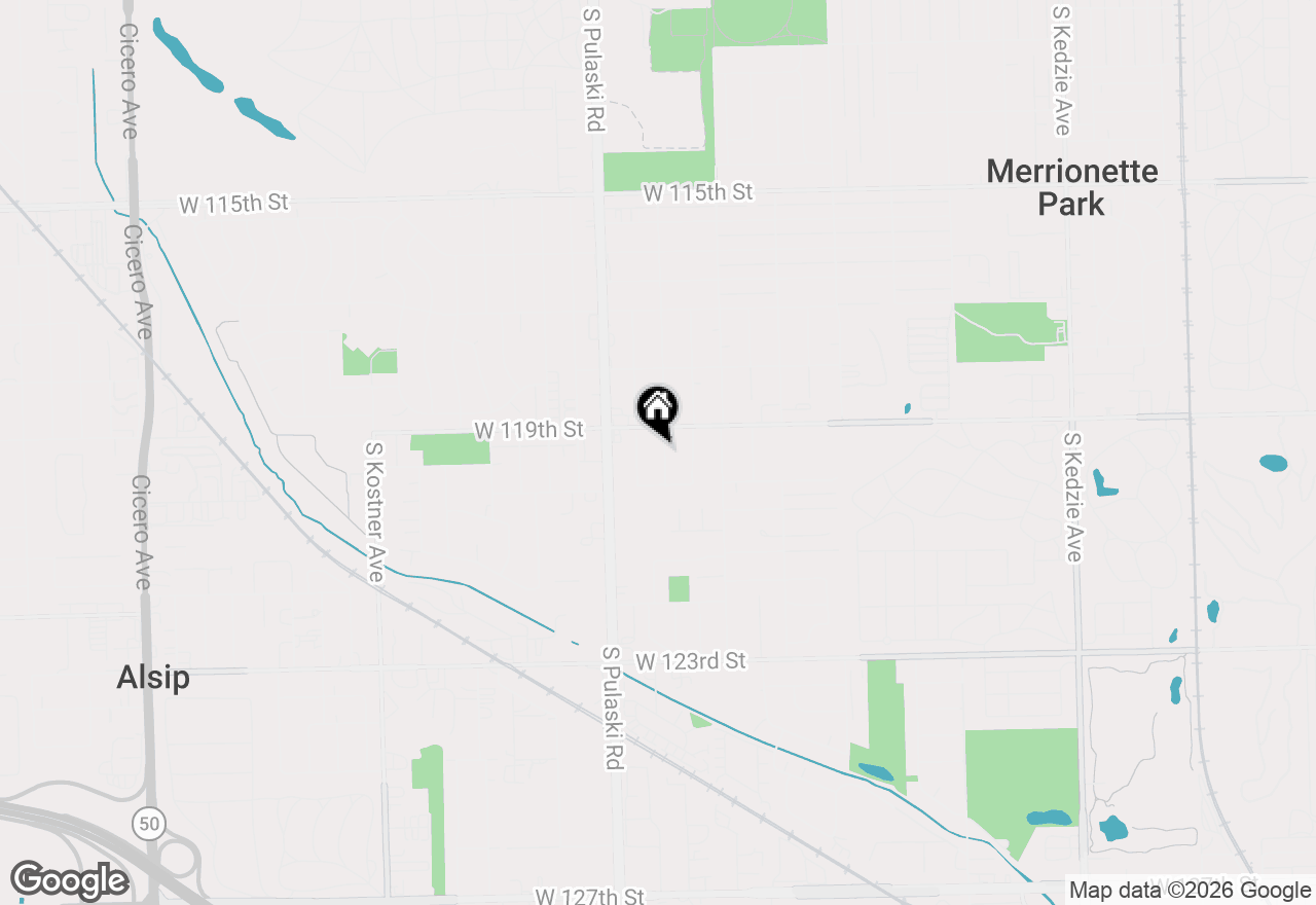 Map of 11920 S Springfield Avenue, Alsip, IL 60803