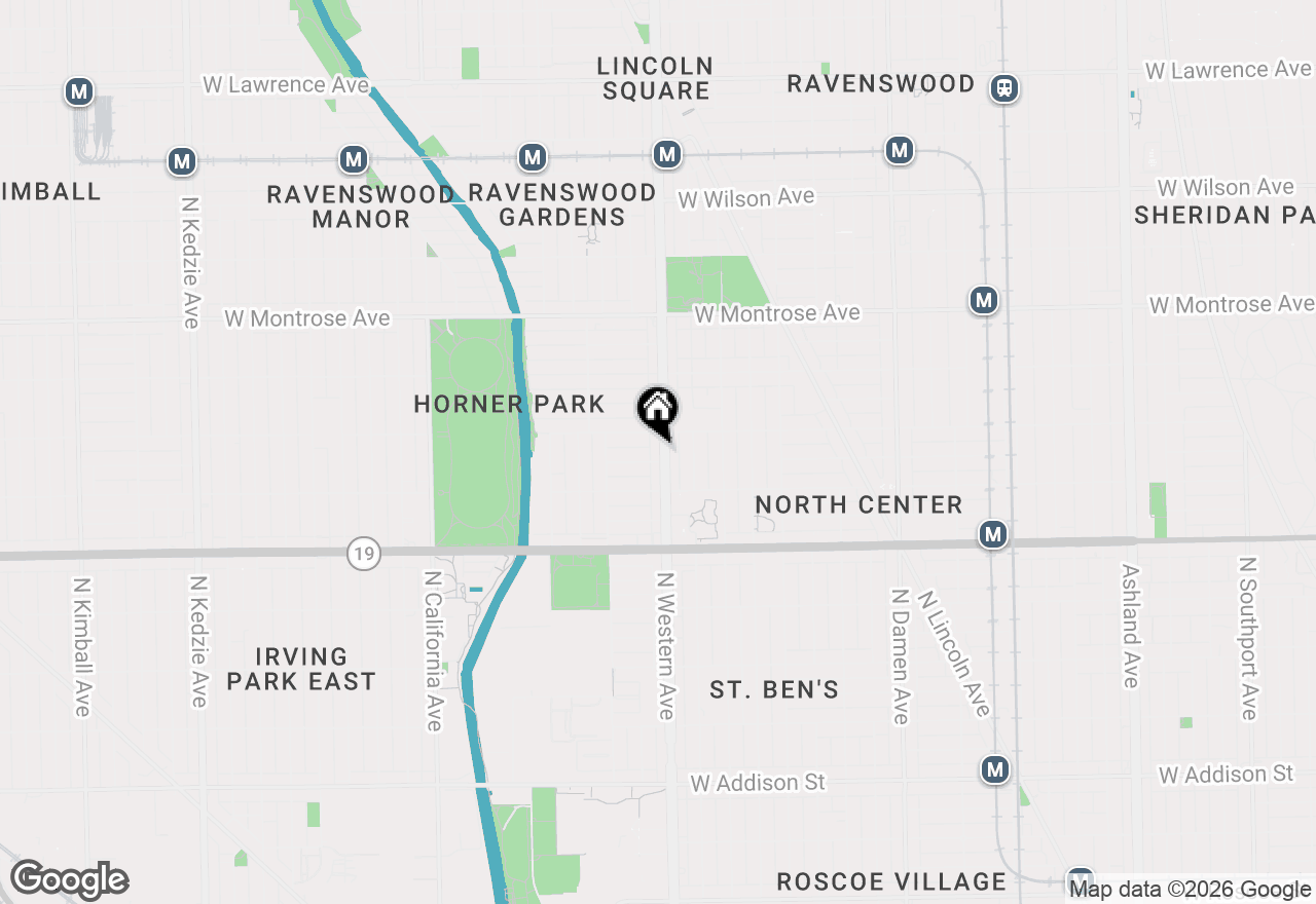 Map of 4140 N Western Avenue, Chicago, IL 60618