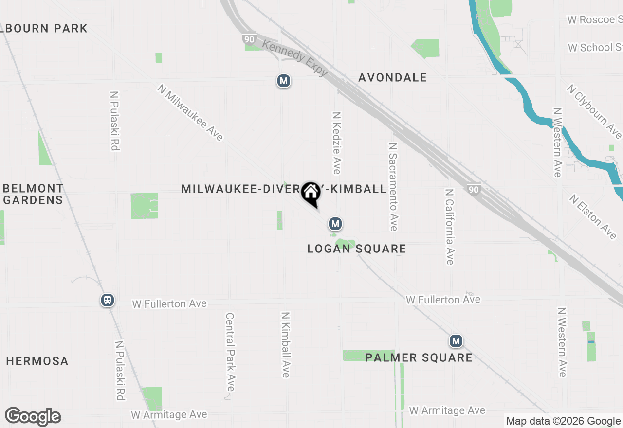 Map of 2712 N Milwaukee Avenue #201, Chicago, IL 60647