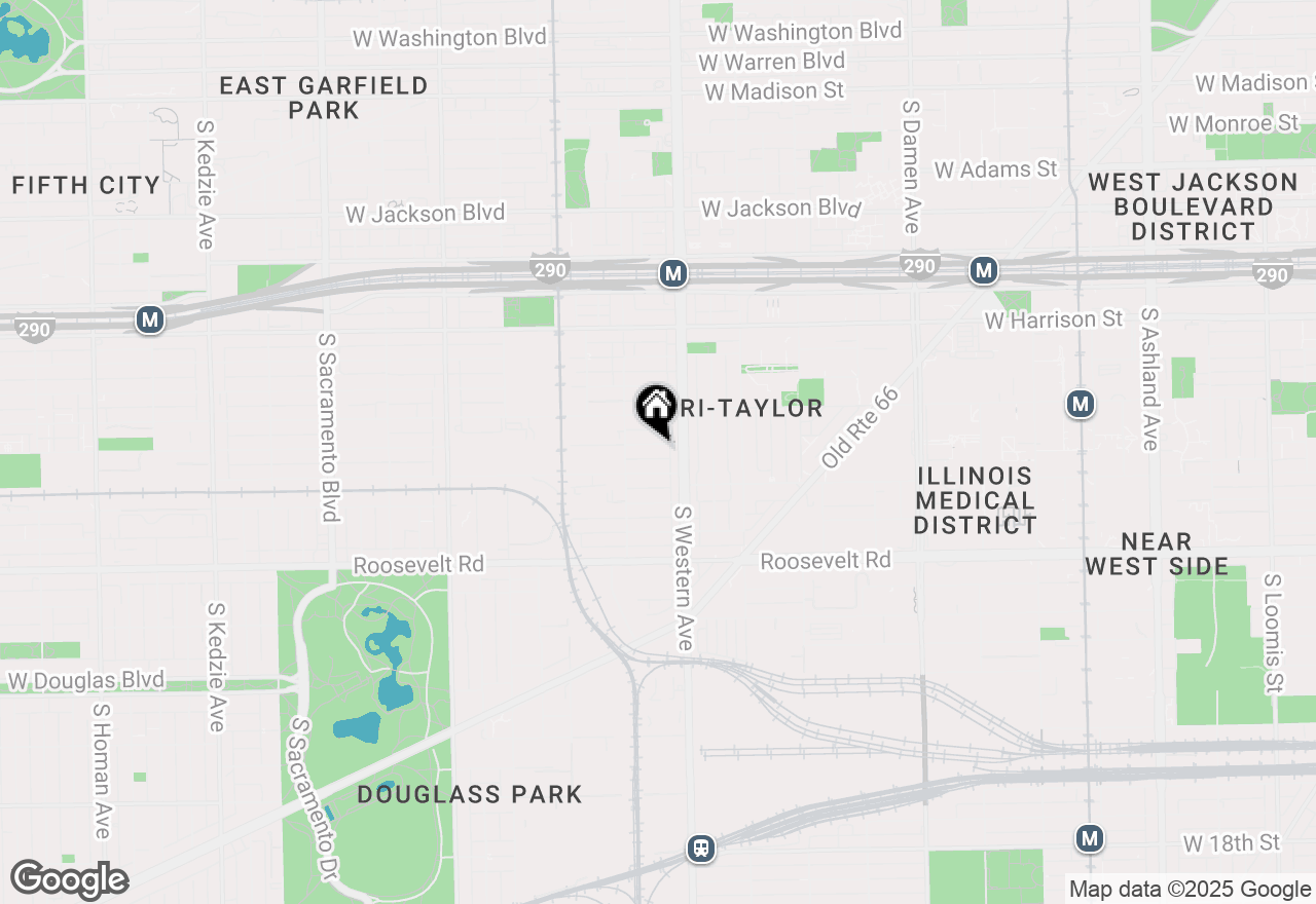 Map of 2427 W Arthington Street #2, Chicago, IL 60612