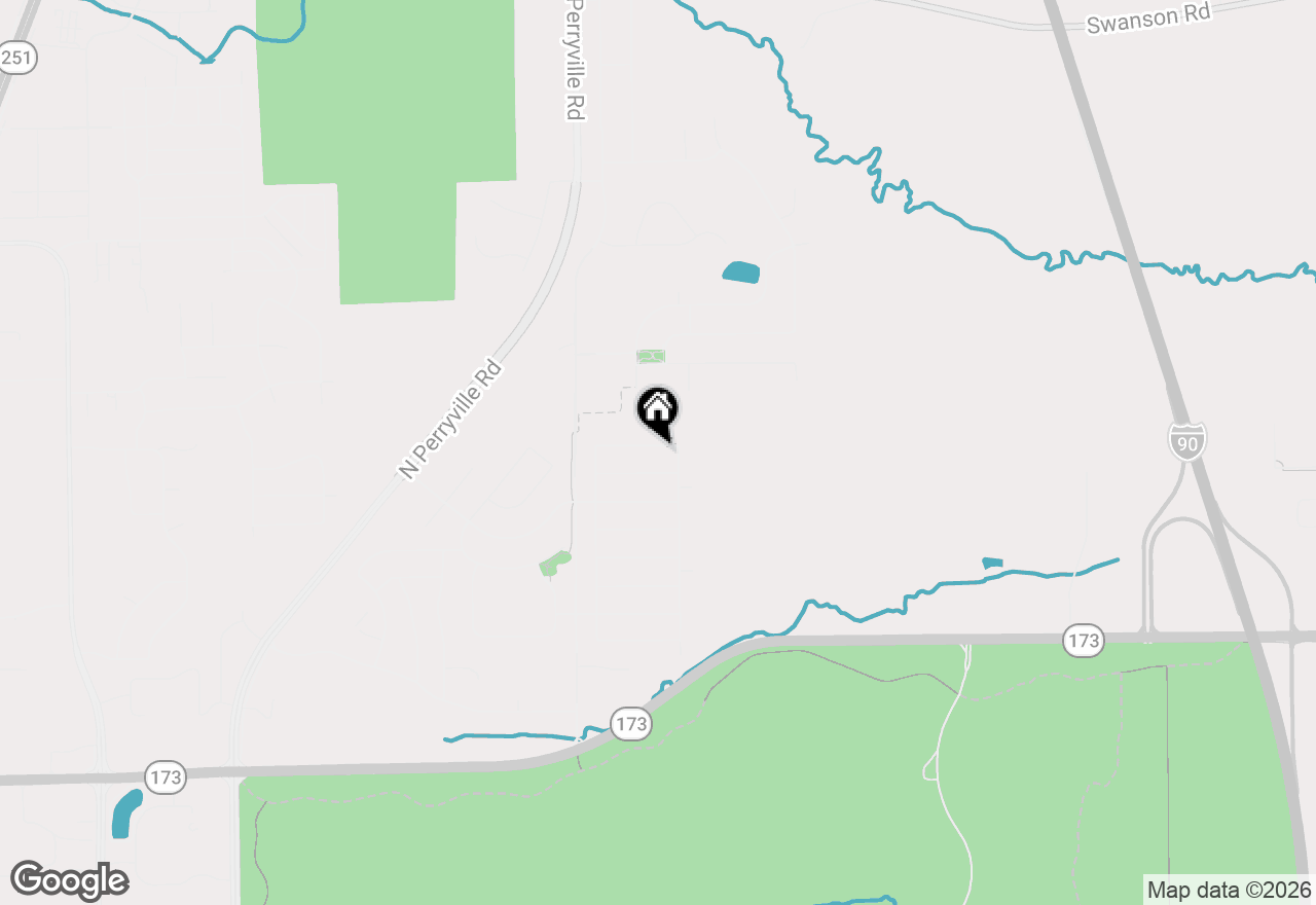 Map of 3075 Derbyshire Drive, Machesney Park, IL 61115