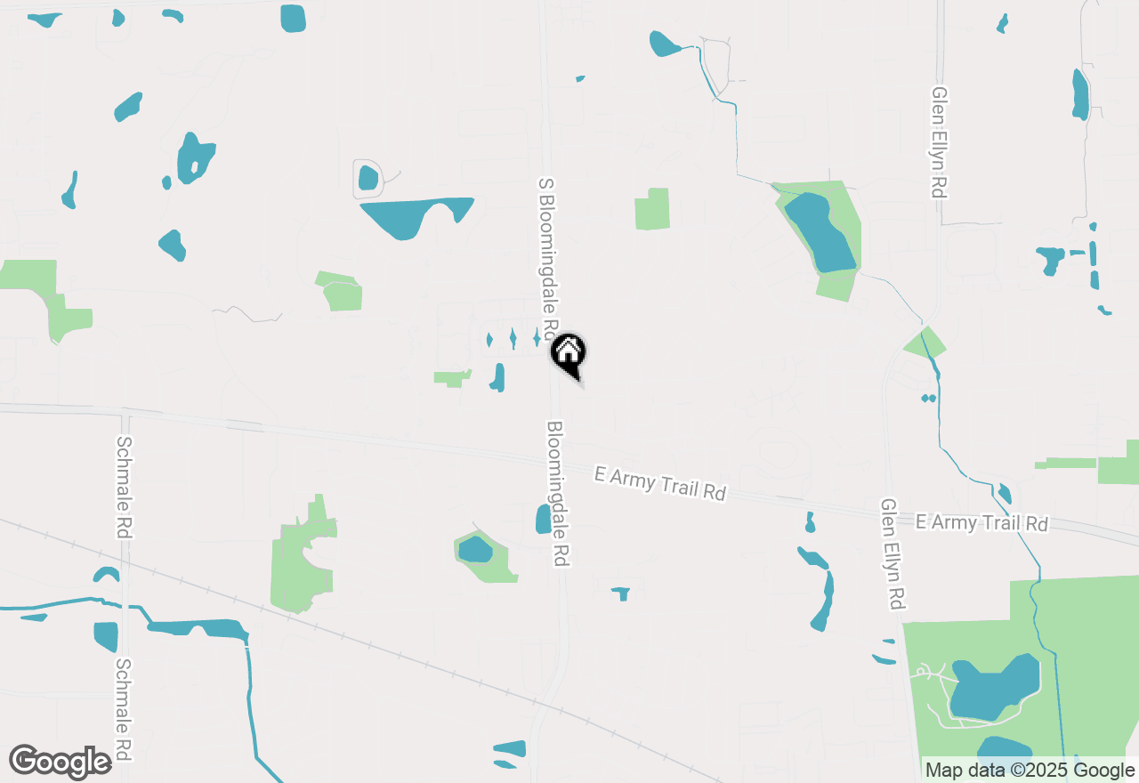 Map of 104 Greenway Drive, Bloomingdale, IL 60108