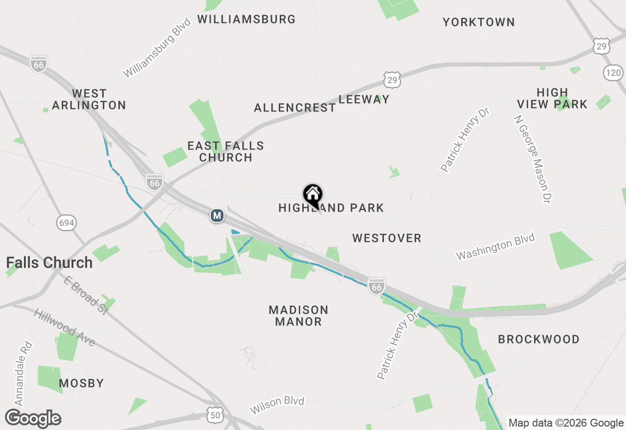 Map of 6200 18th Road N, Arlington, VA 22205