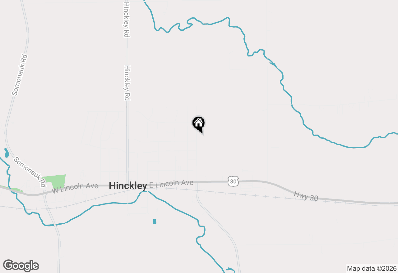 Map of 510 Rees Street, Hinckley, IL 60520