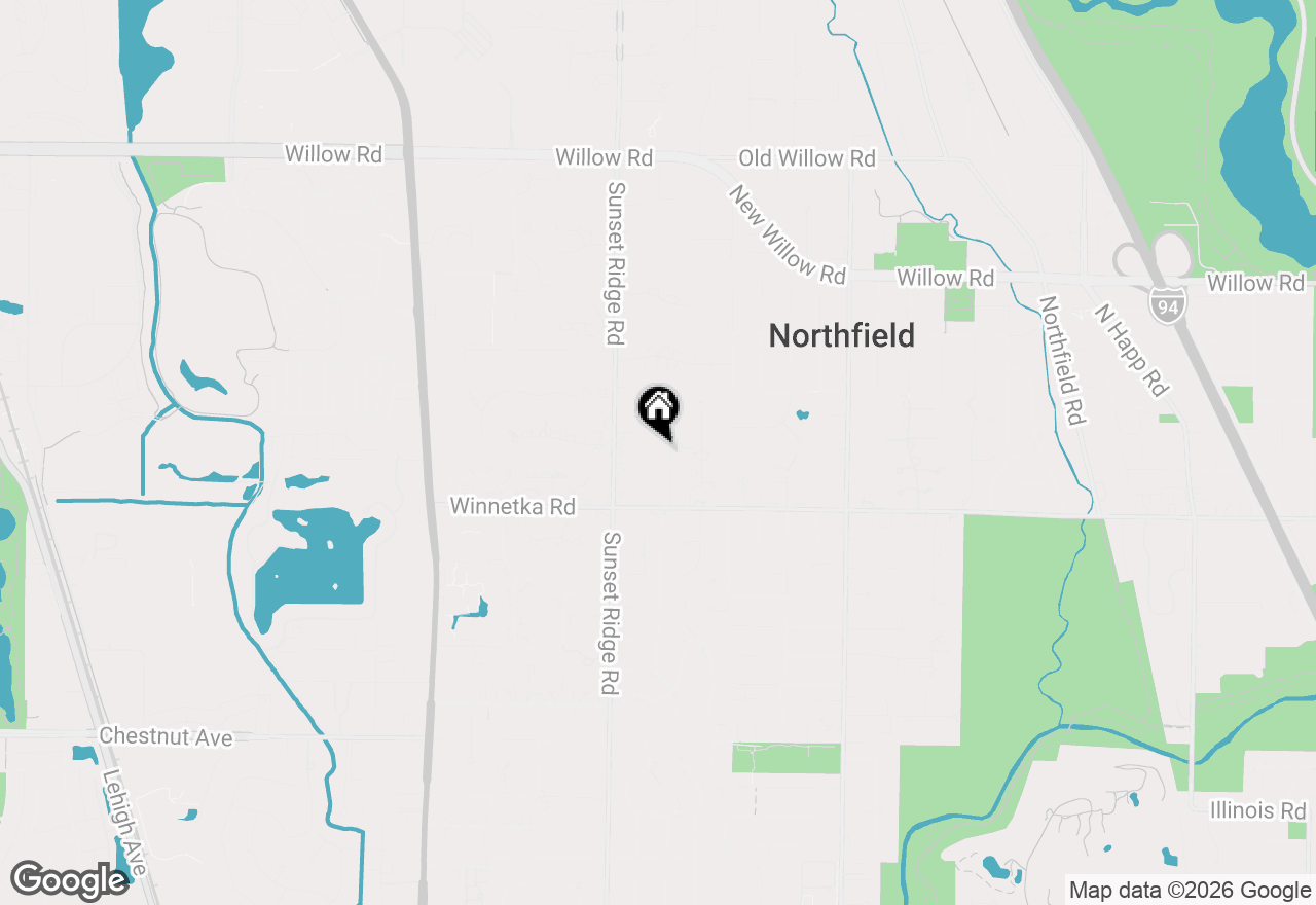 Map of 180 Coach Road, Northfield, IL 60093