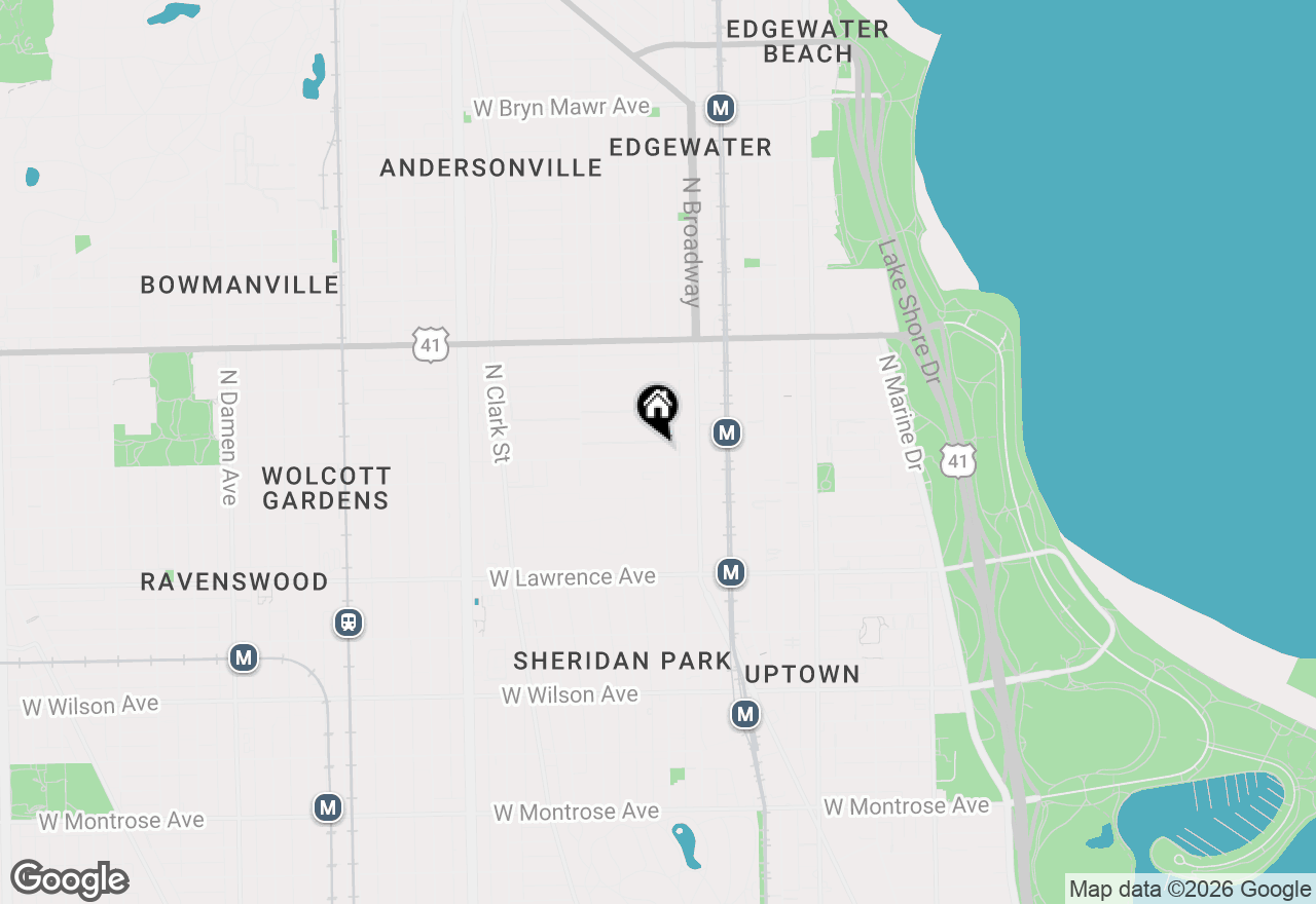 Map of 1238 W Argyle Street #3, Chicago, IL 60640