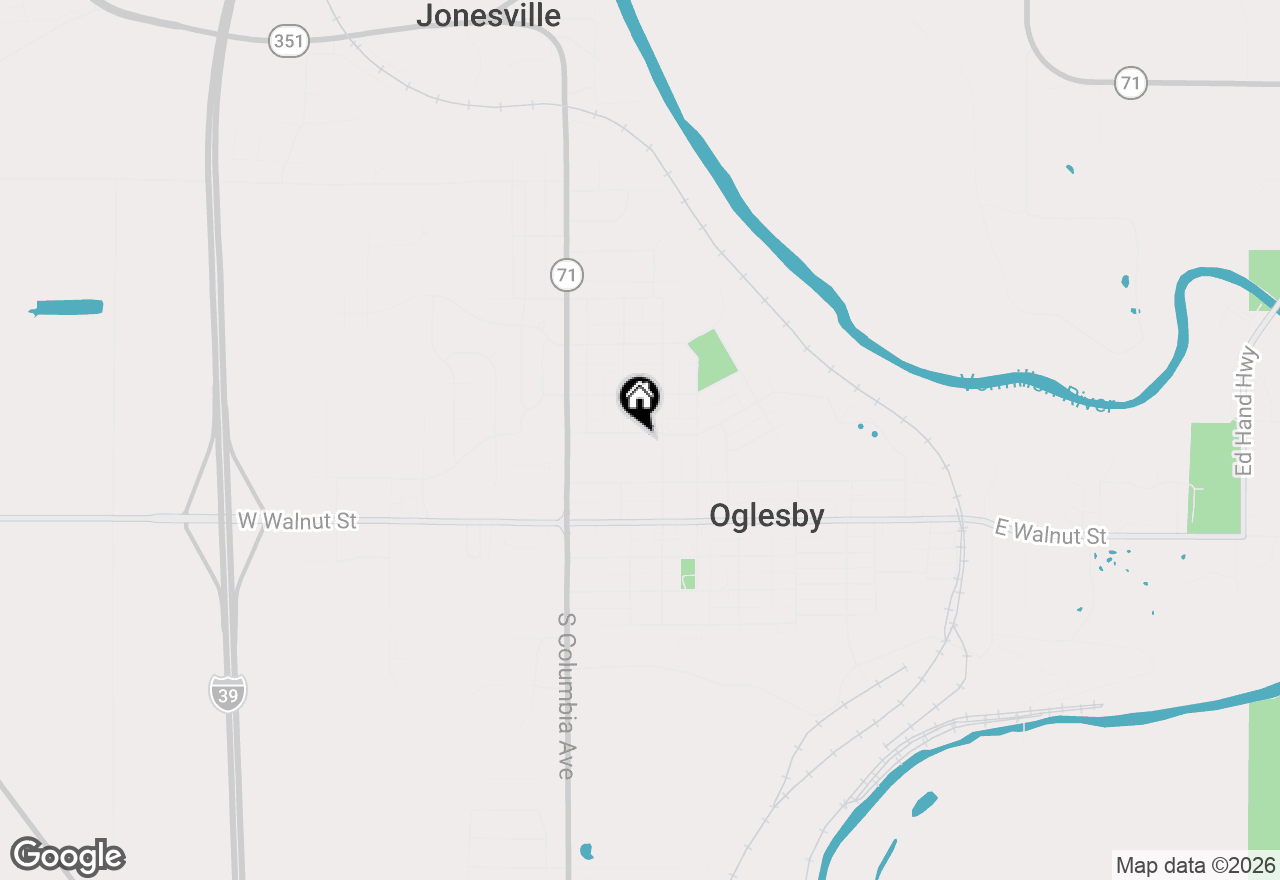 Map of 327 W Porter Street, Oglesby, IL 61348