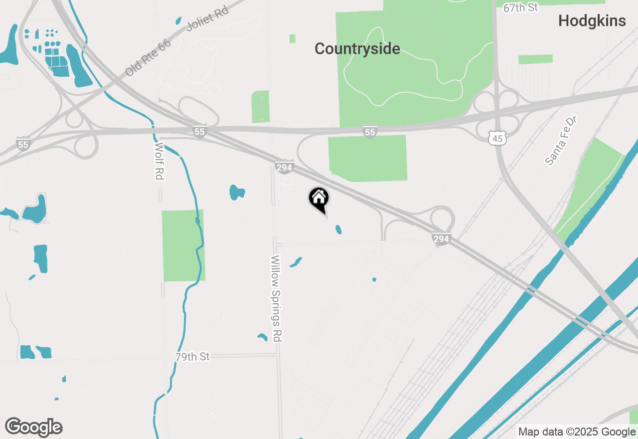 Map of 7435 Prescott Lane, Countryside, IL 60527