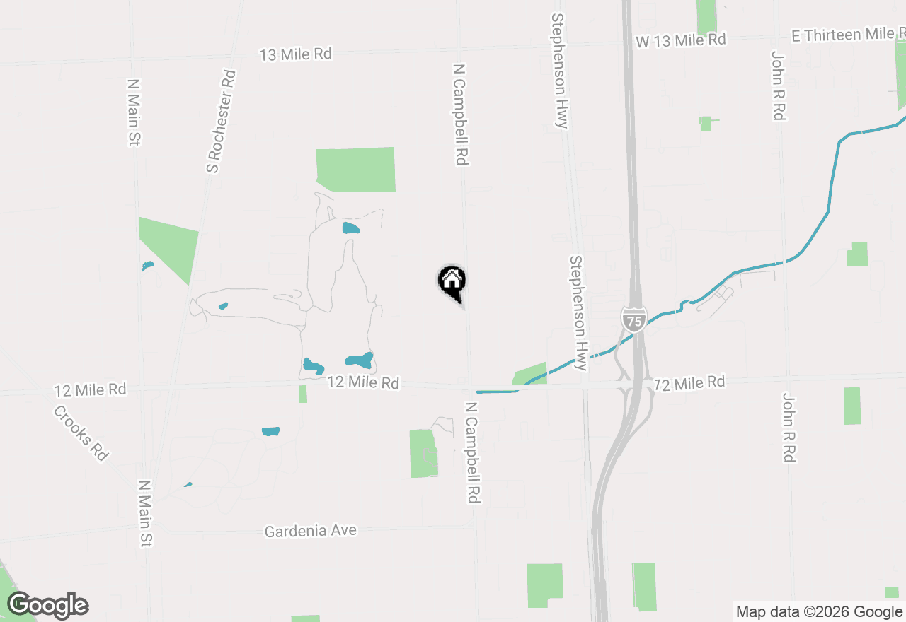 Map of 2100 N Wilson Avenue, Royal Oak, MI 48073