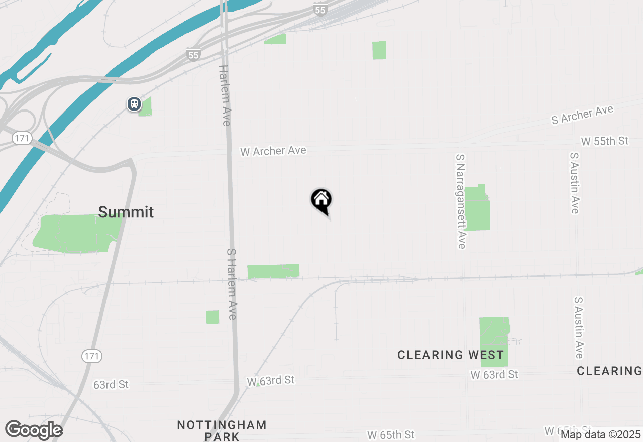 Map of 5733 S New England Avenue, Chicago, IL 60638