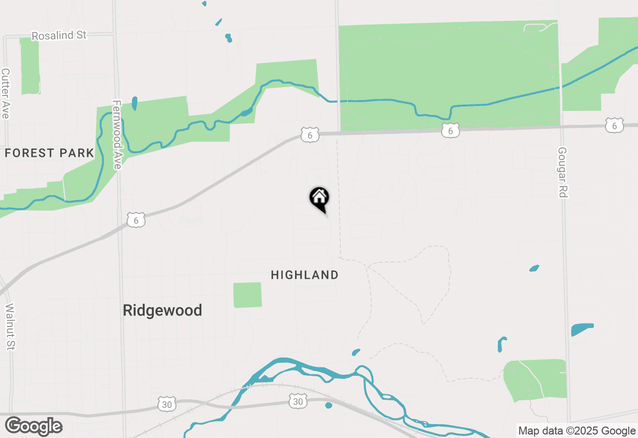 Map of 2216 Beechwood Road, Joliet, IL 60432