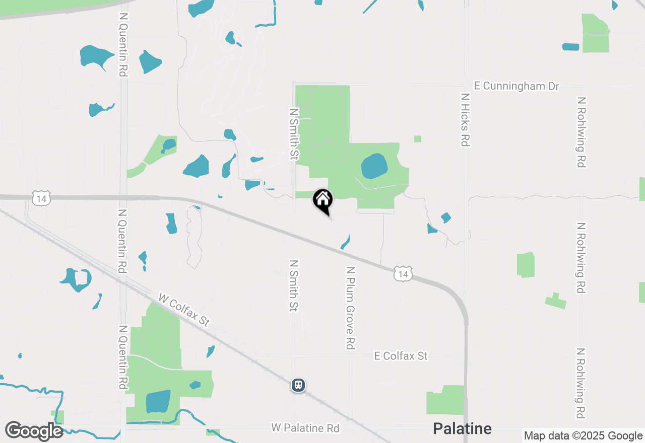 Map of 113 W Brandon Court #E11, Palatine, IL 60067