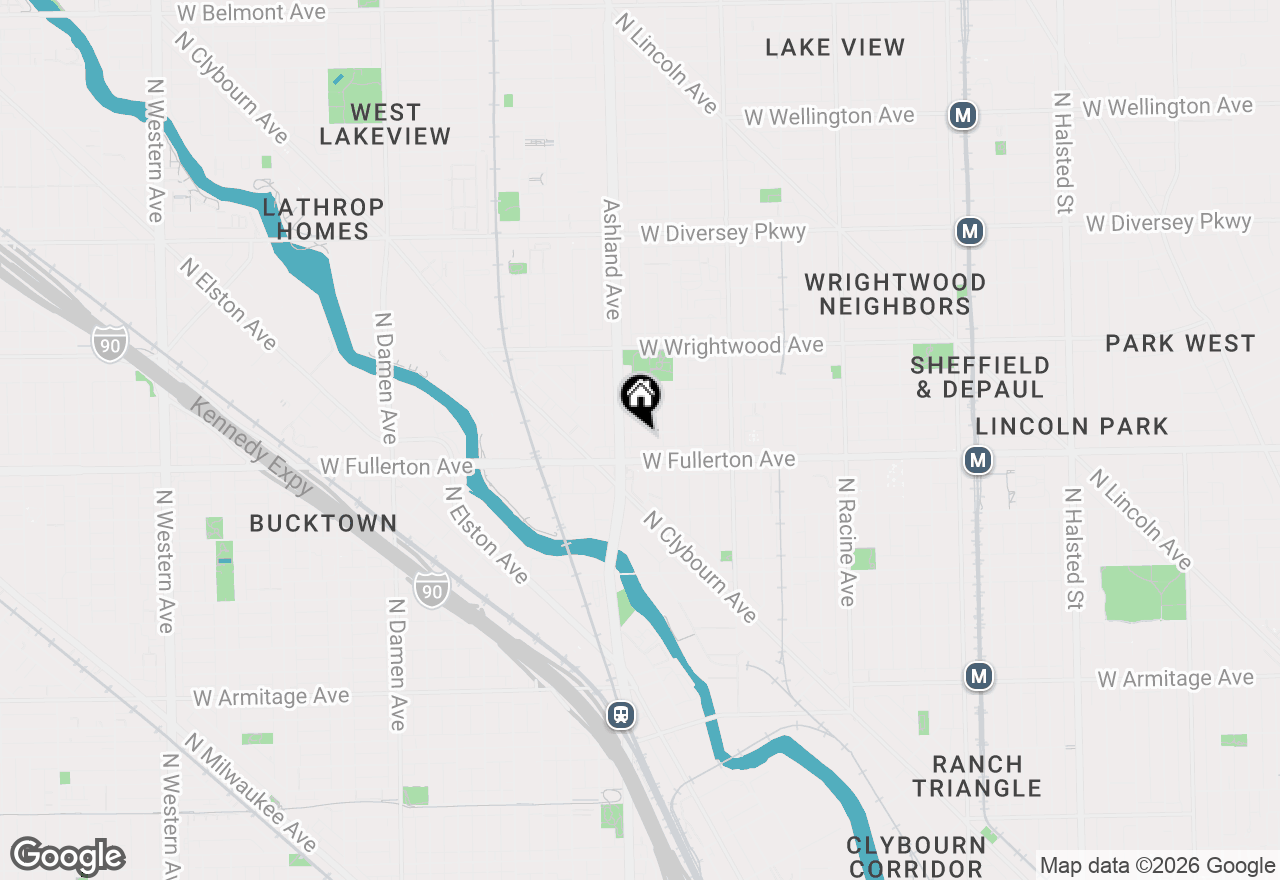 Map of 1539 W Montana Street #2, Chicago, IL 60614