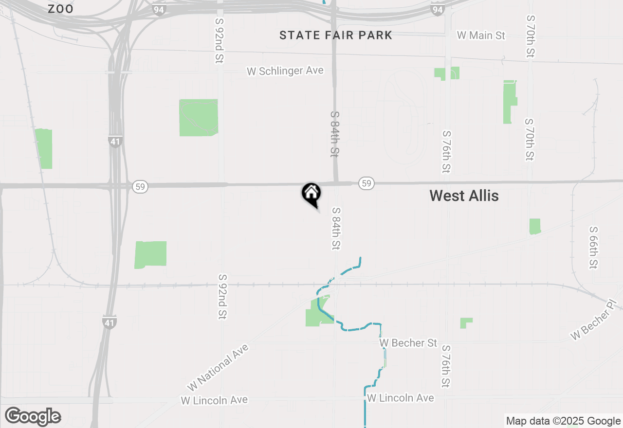 Map of 1472 S 86th St, West Allis, WI 53214