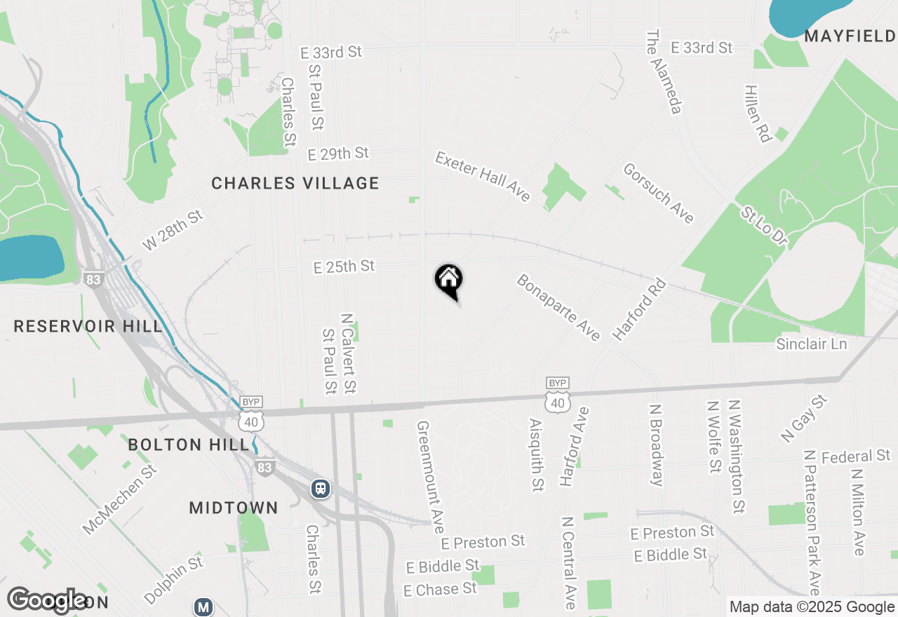 Map of 720 E 23rd Street, Baltimore, MD 21218